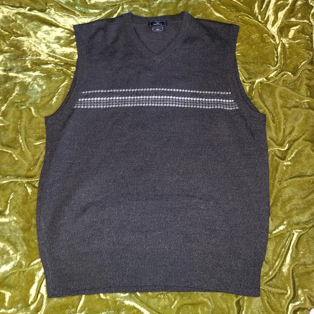 gray Docker's sweater vest